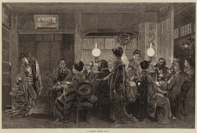 Una cena giapponese da Felix Regamey
